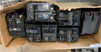 LOT OF 7 MISCELLANEOUS CIRCUIT BREAKERS
