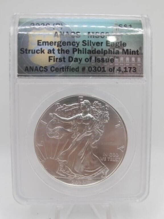 JUMBO JULY SILVER & GOLD COIN AUCTION @ BRAXTON'S 7/27
