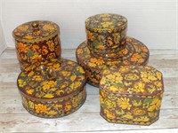 COVERED FLORAL TINS
