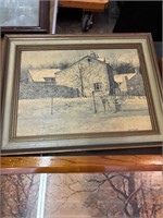 Vintage wall decor picture