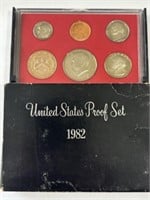 1982 Proof Set in Original US Mint Case & Box