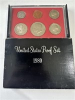 1980 Proof Set in Original US Mint Case & Box