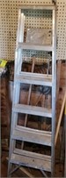 Alluminum step ladder 6'