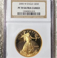 2000-W $50 Gold Eagle NGC - PF70ULTCAM 1Oz