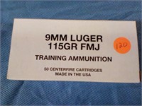 9 mm luger 115 gr 50 rds