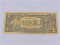 One Dollar US Gold Novelty Note