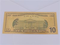 Ten Dollar US gold Novelty Note