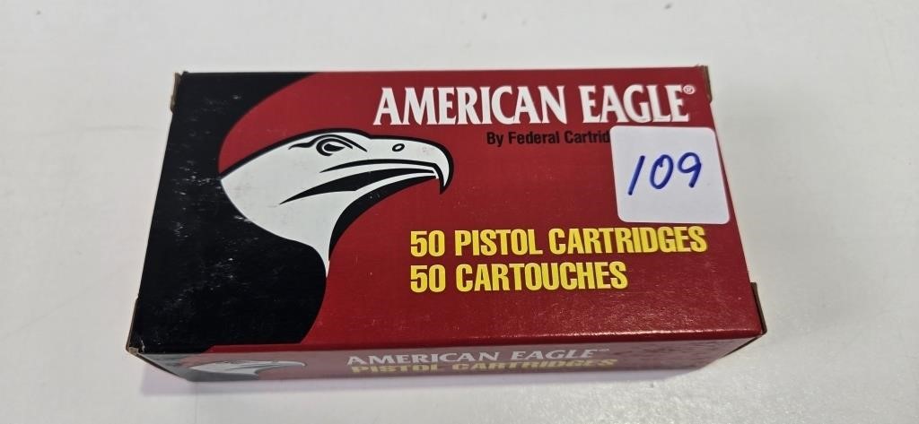 American Eagle 9MM Luger (Full box of 50)