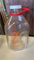 Vintage milk bottles -Bergman’s dairy jug