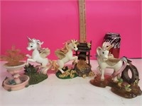 3 "Rainbow Dreams" Collectable Unicorn Statues