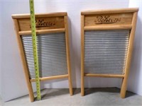2 vintage Behrens wash boards