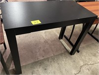 black table