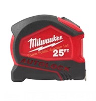 Milwaukee $24 Retail 25' SAE Tape Measure,