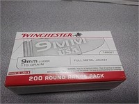 200 rds Winchester 9mm ammo  Ammunition