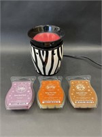 Zebra Full Size Scentsy Warmer with Wax