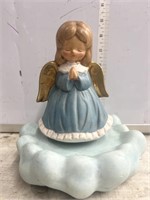 Vintage Sankyo Pottery Spinning Angel Music Box