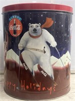 1995 Coca Cola Happy Holidays Metal Tin