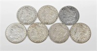 SEVEN (7) MORGAN DOLLARS - 1882-O to 1900-O