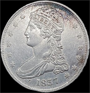 1837 Capped Bust Half Dollar CLOSELY UNCIRCULATED