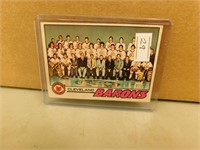 1977 OPC Cleveland Barons #75 Team Hockey Card
