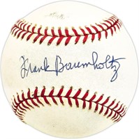 Frank Baumholtz Autographed  Baseball Beckett BAS