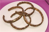 Tibetan hand hammered Copper & Brass Bracelets