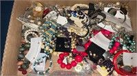 Box of Vintage Jewelry
