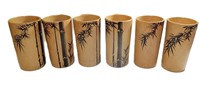 Vintage Handcrafted Japanese Bamboo Tumblers (6)