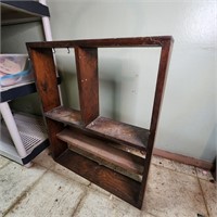 Wood cubby shelf