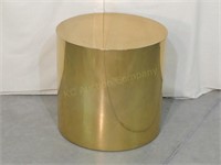 Round Brass Drum Table