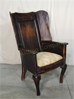 Early English Oak Wing Back Chair