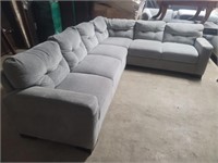 Thomasville - 2 Piece Grey Tufted Sectional Set