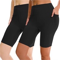 SIZE : XS - APEXUP Workout Shorts, 8" Biker