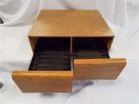 Faux Wood VHS Storage Drawers (Holds 22 Movies)
