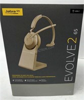 $300 Jabra Evolve2 65 Headset w/charge Stand NEW