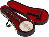 Mini Musical Instrument Model Dollhouse Banjo