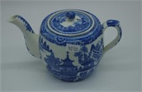 Spode 'Queen Charlotte' pattern pearlware teapot