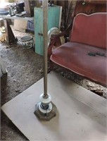 Antique Floor Lamp Cast & Marble Base