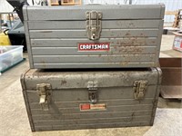 2 metal Sears Craftsman tool boxes