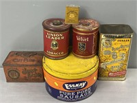 Advertising Tin Containers Lot Collection