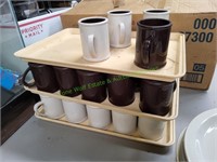 (34) Continental Carlisle Melamine Coffee Cups