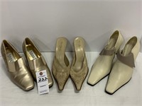 Women’s Dress Shoes - Gold, Tan, Cream Sz 8