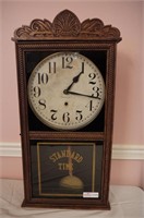 Clock, New Haven Clock Co, Reverse Painted