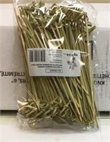 Box of NEW 6" Knotted End Bamboo Skewers