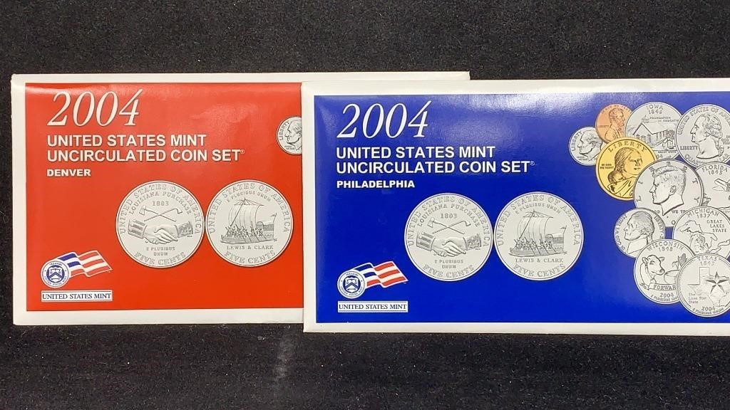 2004-P&D UNC US Mint Set (22 coins)