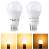 Youtime 3 Way Light Bulbs 30 70 100W Equivalent