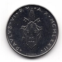 1972 Vatican City 50 Lire Coin