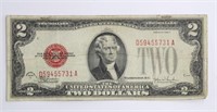 1928 U.S. RED SEAL $2 BILL