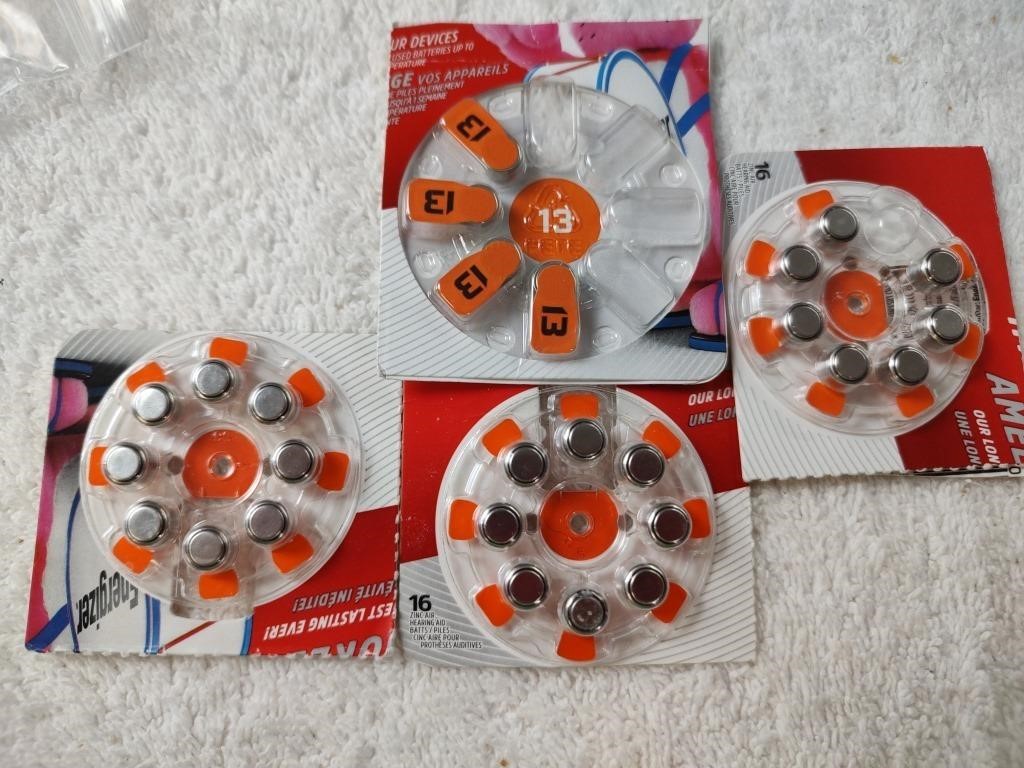 4 Pks Hearing Aid Batteries