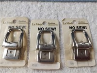 Vintage La Modern No Sew Belt Buckles - NIP